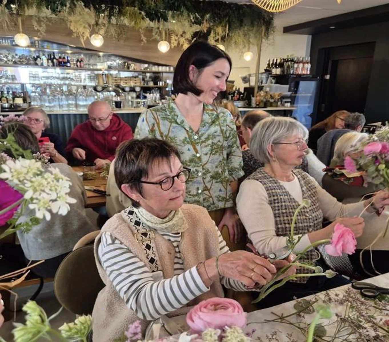Atelier floral organisé par Ray
