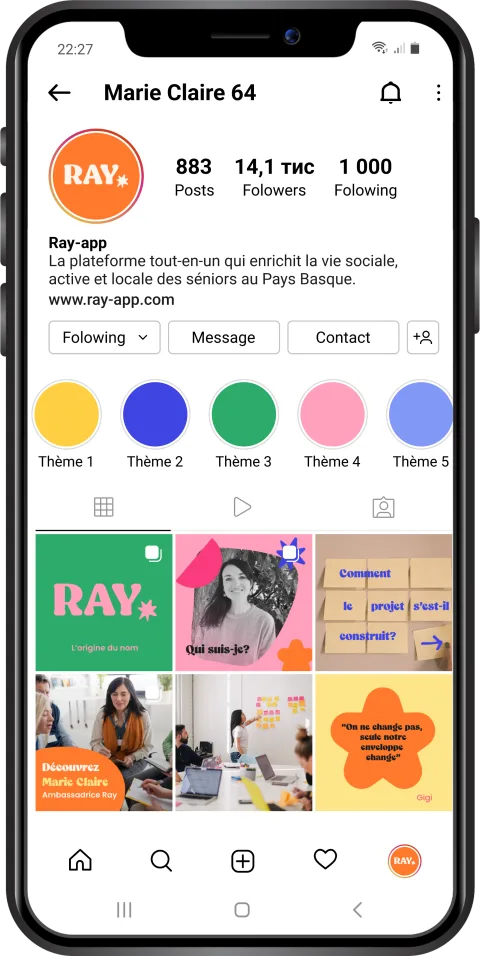 Profil Instagram Ray
